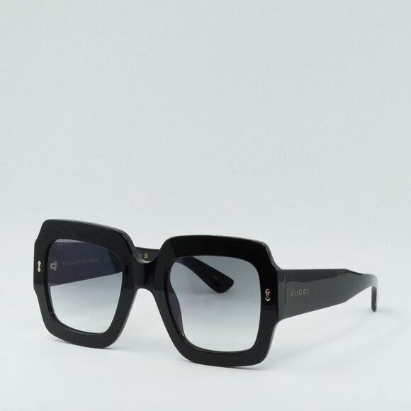 Gucci GG1111S 001 Sunglasses Black Square Frame, Grey Lenses main image 9